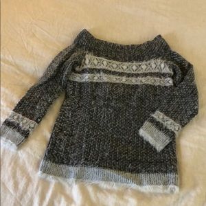 Sleeping On Snow Faroe off the shoulder sweater